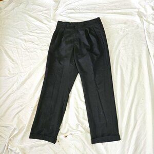 Black Label Haggar Relaxed Pleated Pants
